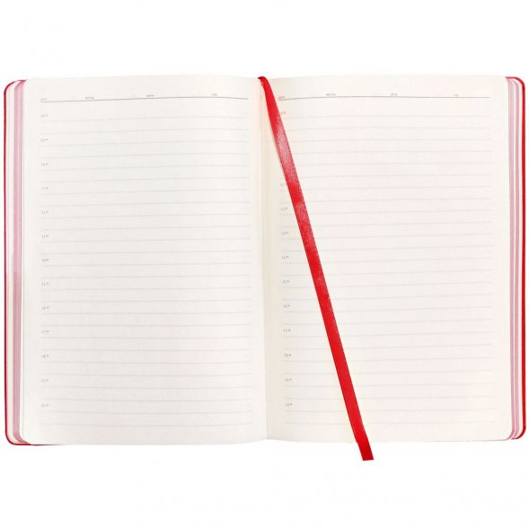 Ежедневник Shall Light, недатированный, красный 