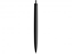 Ручка пластиковая шариковая Prodir ds6prr-Z75 софт-тач, черный с серебристой кнопкой