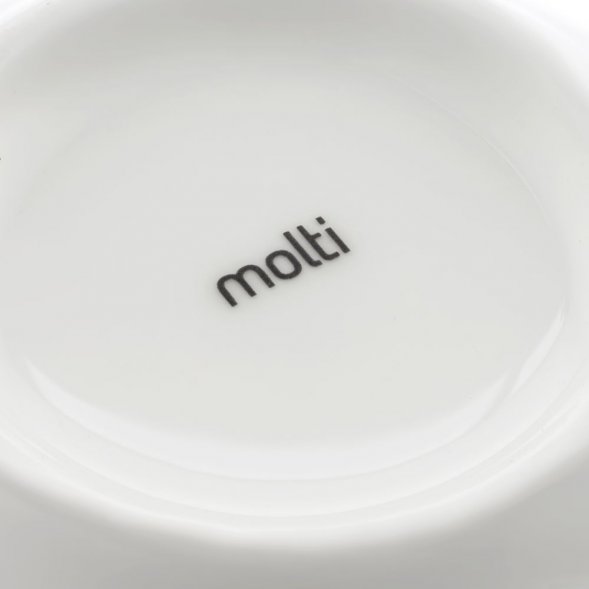 Кофейная пара Select, белая с серебристой отводкой 