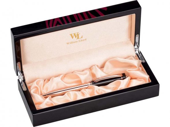 Ручка шариковая William Lloyd, золотистый/черный 