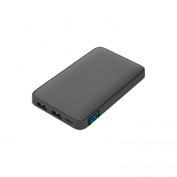 Внешний аккумулятор с подсветкой Ancor 5000 mAh, серый 