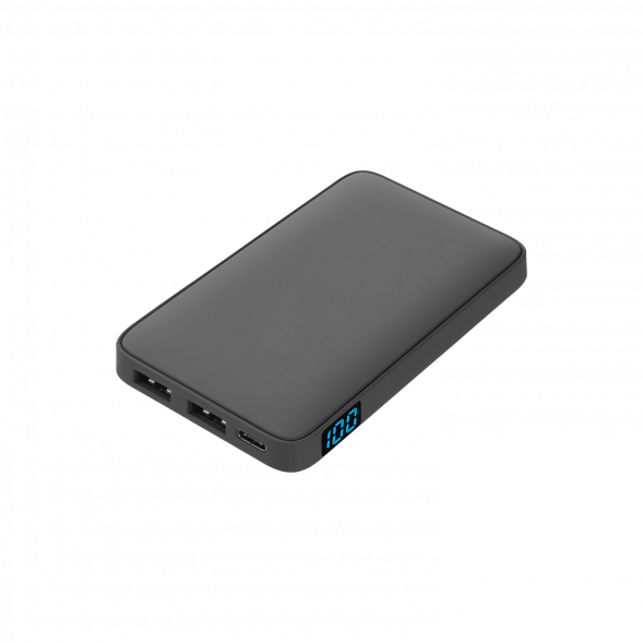 Внешний аккумулятор с подсветкой Ancor 5000 mAh, серый 