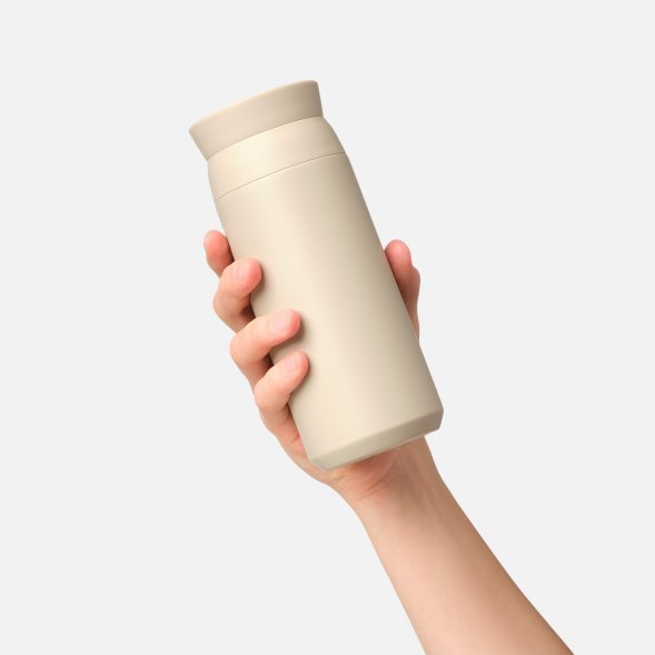 Термобутылка вакуумная герметичная Grace, бежевая 