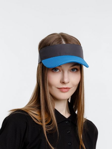 Козырек Grand Slam, темно-серый с синим 