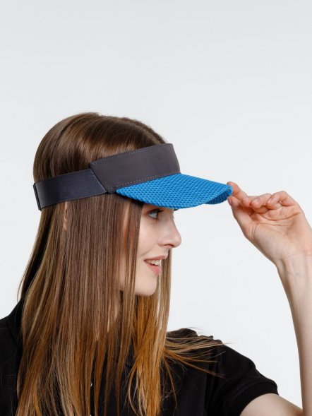 Козырек Grand Slam, темно-серый с синим 