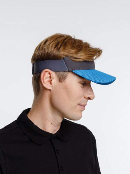 Козырек Grand Slam, темно-серый с синим 