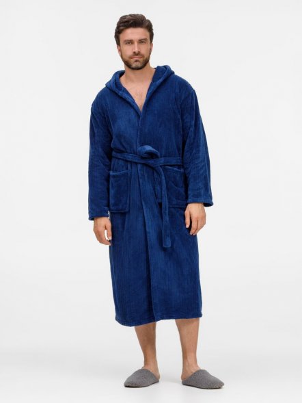 Халат флисовый Magic Mantle, темно-синий 