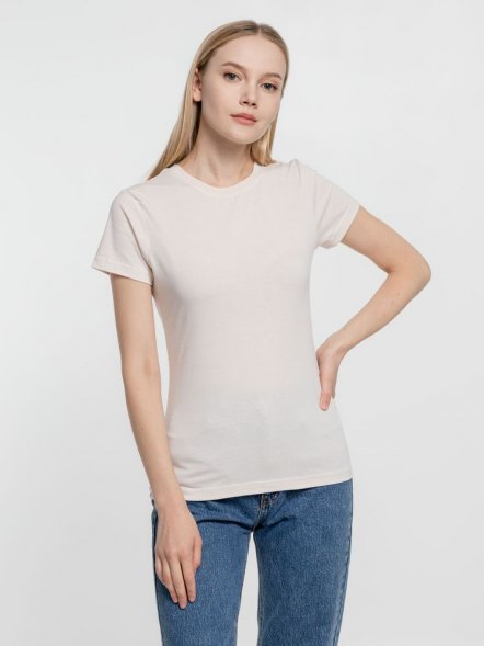 Футболка женская T-bolka Lady, молочно-белая 