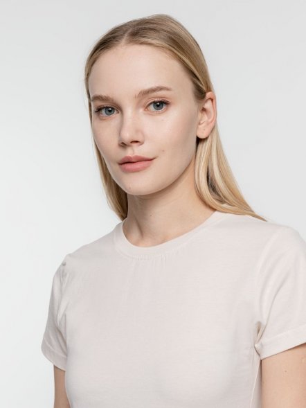 Футболка женская T-bolka Lady, молочно-белая 