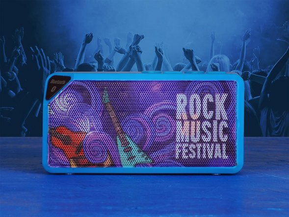 Портативная колонка Bermuda с функцией Bluetooth, голубой 