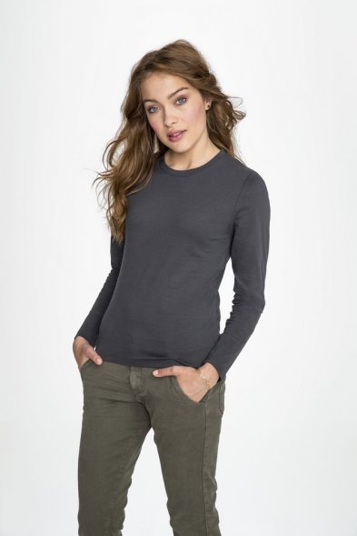 Футболка с длинным рукавом Imperial LSL Women, черная 