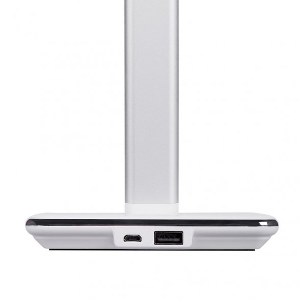 Настольная лампа с беспроводной зарядкой Power Spot, белая 