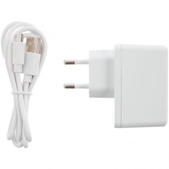 Настольная лампа с беспроводной зарядкой Power Spot, белая 