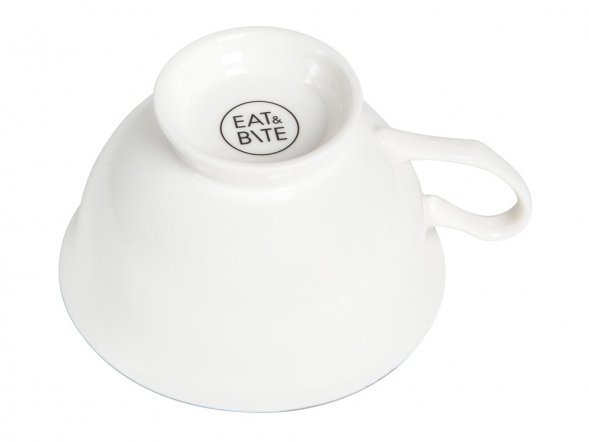 Чайная пара с серебрянной каймой, 200мл 