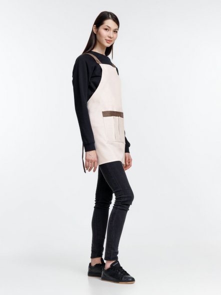 Фартук Settle In, светло-бежевый (молочный) 