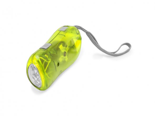 Фонарик BRILL с 3 светодиодами и динамо-зарядкой, желтый 
