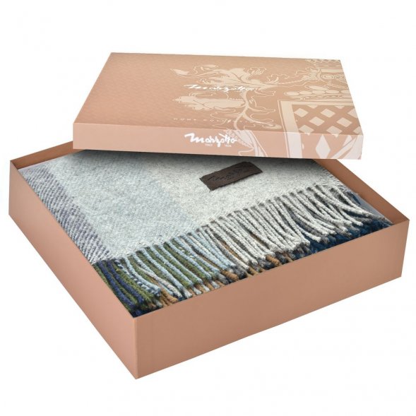 Плед Arequipa, синий с серым 