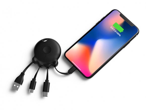 Портативное зарядное устройство Octopus Booster, 1000 mAh, черный 