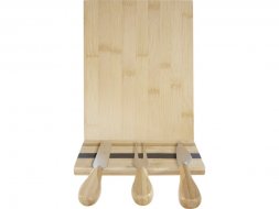 Mancheg Бамбуковая доска для сыра и инструменты, natural