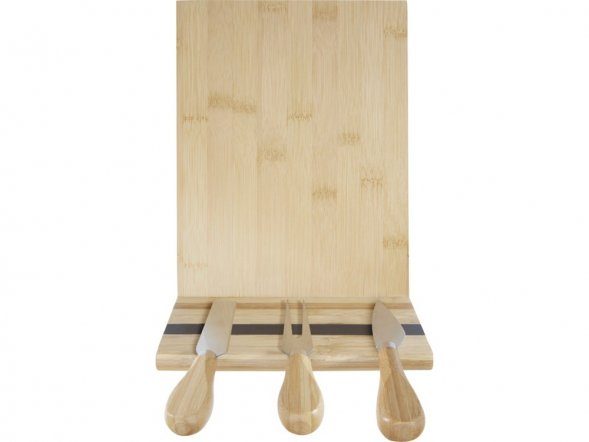 Mancheg Бамбуковая доска для сыра и инструменты, natural 