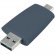 Флешка Pebble Type-C, USB 3.0, серо-синяя, 32 Гб 
