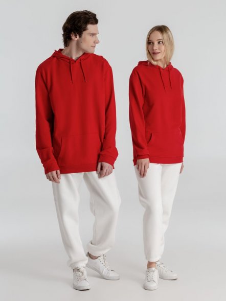 Толстовка с капюшоном унисекс Hoodie, красная 