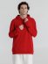 Толстовка с капюшоном унисекс Hoodie, красная 