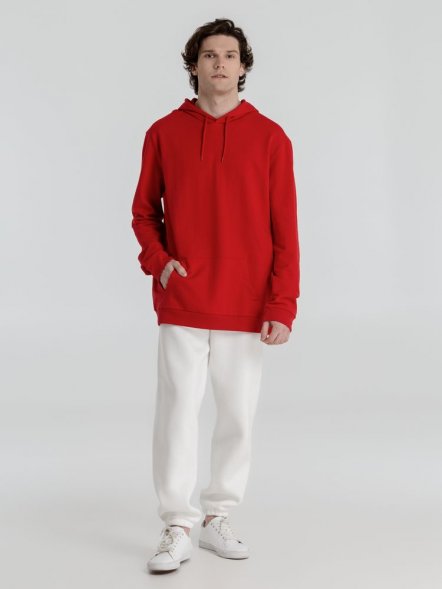 Толстовка с капюшоном унисекс Hoodie, красная 