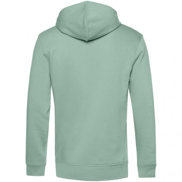 Толстовка на молнии с капюшоном унисекс BNC Inspire (Organic), серо-зеленая 