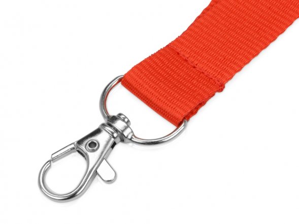 Ланьярд с карабином и замком безопасного разрыва, красный 