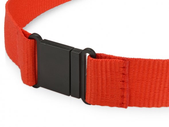 Ланьярд с карабином и замком безопасного разрыва, красный 