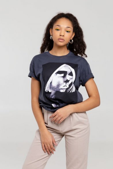 Футболка «Меламед. Kurt Cobain», темно-серая 