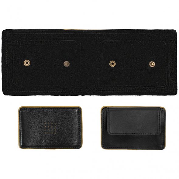 Кошелек Partinico, черный с золотистым 