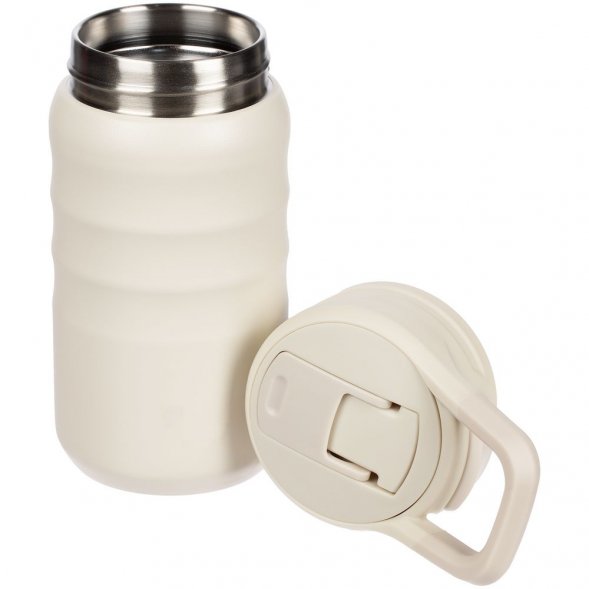 Термобутылка Fujisan 2.0 без логотипа, белая (молочная) 