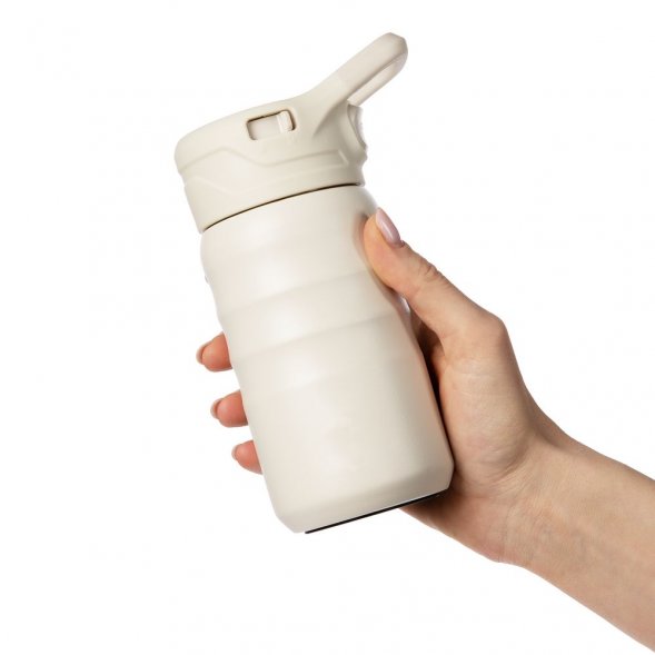 Термобутылка Fujisan 2.0 без логотипа, белая (молочная) 