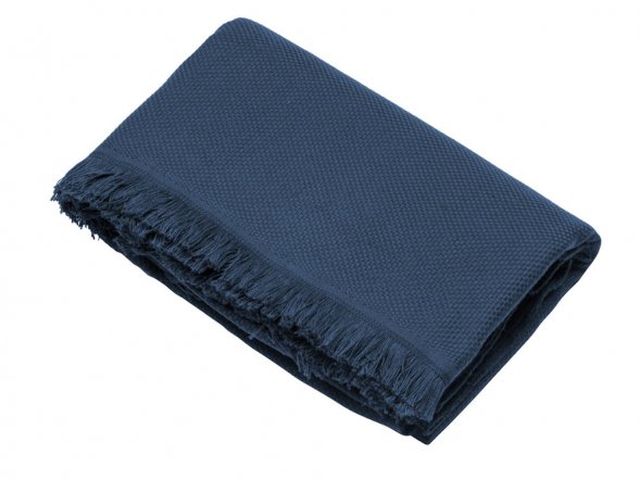 Плед Lina133x180 см., 100% хлопок, синий 