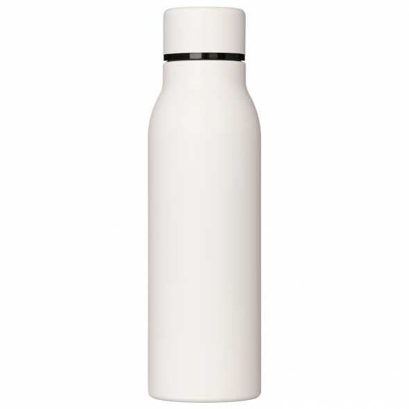 Термобутылка вакуумная герметичная Sorento, белая, зернистое покрытие 