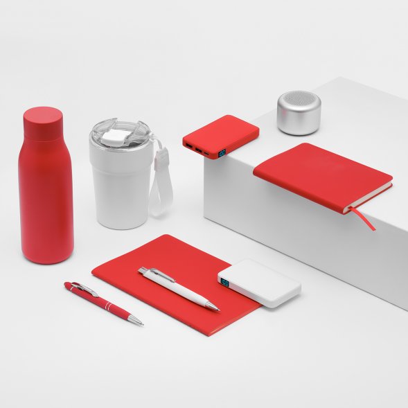 Внешний аккумулятор с подсветкой Ancor 5000 mAh, красный 