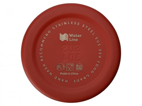 Стальная бутылка Rely, 650 мл, красный матовый 