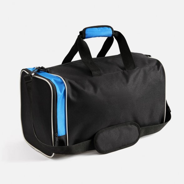 Спортивная сумка Fitnext, черная с синим 