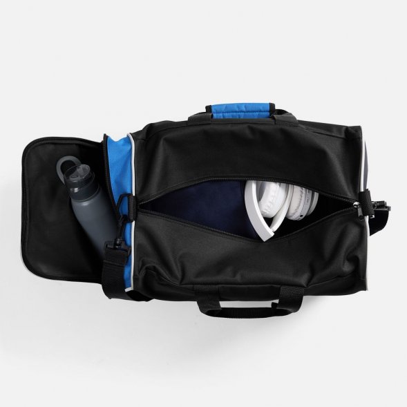 Спортивная сумка Fitnext, черная с синим 