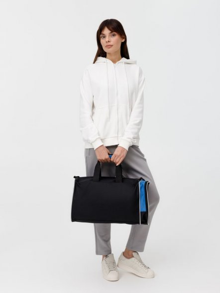 Спортивная сумка Fitnext, черная с синим 