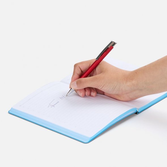 Ручка шариковая Stork, красная 