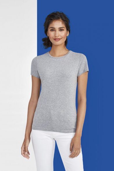 Футболка женская Miss 150, серый меланж 