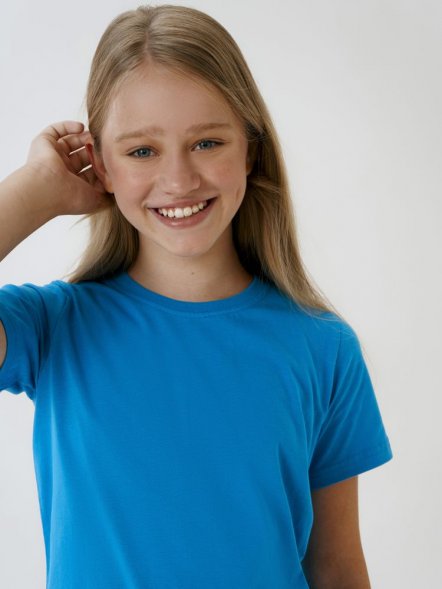 Футболка детская T-Bolka Kids, бирюзовая 