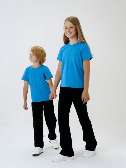 Футболка детская T-Bolka Kids, бирюзовая 