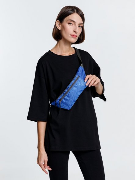 Спортивная поясная сумка Run for Fun, синяя 