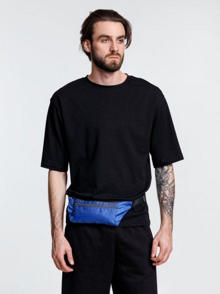 Спортивная поясная сумка Run for Fun, синяя 