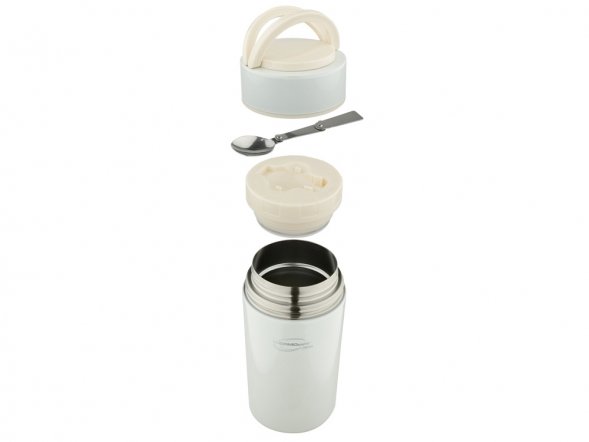 Термос из нерж. стали для еды тм ThermoCafe Arctic-1000FJ, 1.0L, белый 