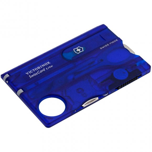 Набор инструментов SwissCard Lite, синий 